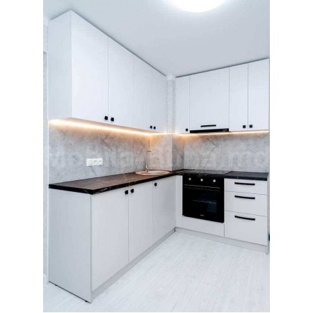 Модульная угловая кухня с фасадом из ДСП А-10